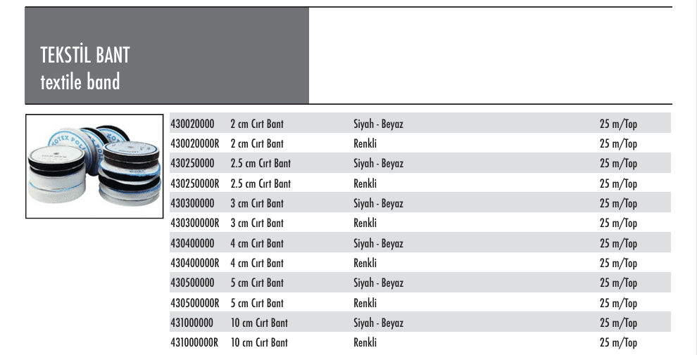 CIRT BANT - TEKSTİL FERMUARI